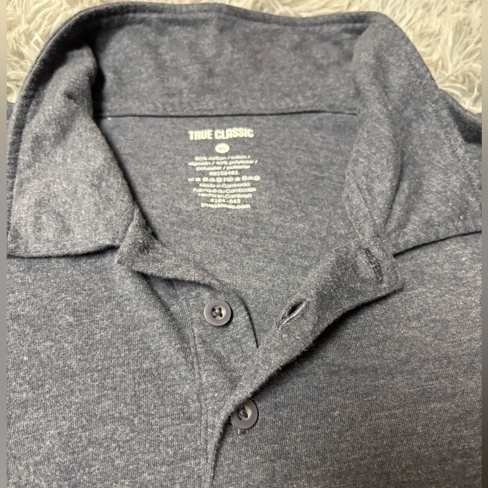 Classic Blue Polo Shirt with Relaxed Fit - Picture 8 of 14